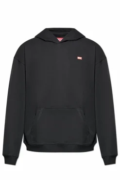 Diesel CZARNY Bluza ` S-BOXT-HOOD`