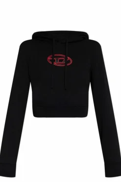 Diesel CZARNY Bluza `F-SLIMMY-HOOD-OD`