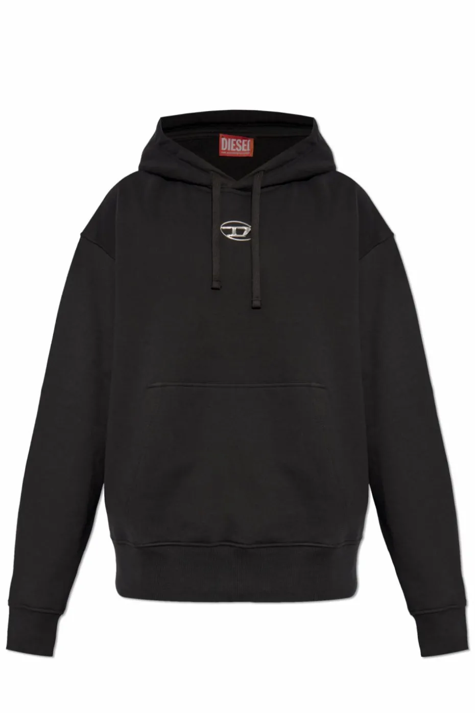 Diesel CZARNY Bluza `S-MACS-HOOD-OD`