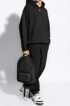 Diesel CZARNY Bluza z kapturem ‘S-BOXT-HOOD-D’