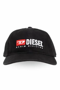 Diesel CZARNY Czapka z daszkiem ‘CORRY-DIV-WASH’