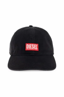 Diesel CZARNY Czapka z daszkiem `CORRY-JACQ-WASH`