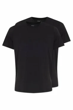 Diesel CZARNY Dwupak t-shirtów z logo `TOM-UTLT-2PACK`