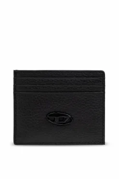 Diesel CZARNY Etui na karty z logo
