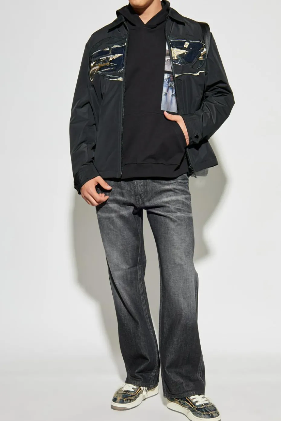 Diesel CZARNY Jeansy `1980 D-EEPER`