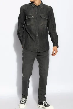 Diesel CZARNY Jeansy ‘2030 D-KROOLEY’