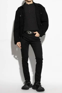 Diesel CZARNY Jeansy ‘2019 D-Strukt’ typu ‘slim’