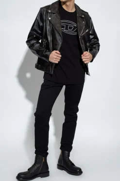 Diesel CZARNY Jeansy ‘2019 D-Strukt’ typu ‘slim’