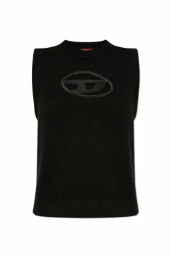 Diesel CZARNY Kamizelka `M-ARGARIN-SL`