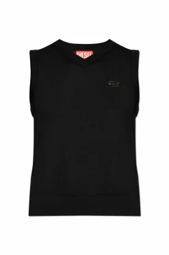 Diesel CZARNY Kamizelka `M-ALIGEA`
