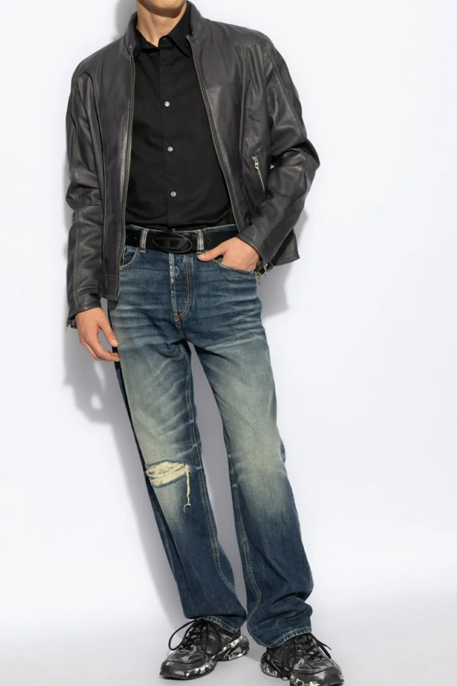 Diesel CZARNY Koszula `S-FITTY-A`