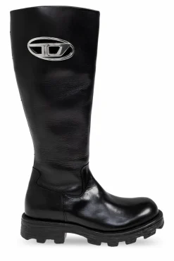 Diesel CZARNY Kozaki `D-HAMMER`