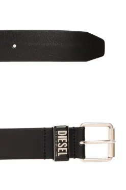 Diesel CZARNY Pasek ‘B-GLOSSY LOOP’