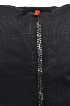 Diesel CZARNY Plecak `ZIP-D ZIP-D BACKPACK`