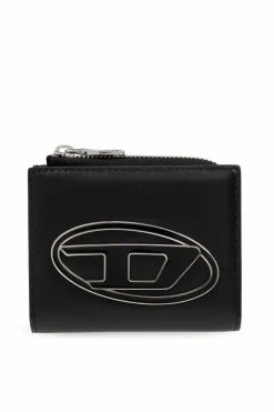 Diesel CZARNY Portfel `1DR CARD HOLDER ZIP L`