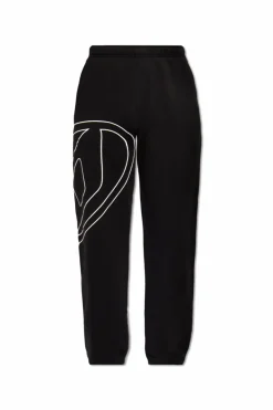 Diesel CZARNY Spodnie dresowe ‘P-MARKY-MEGOVAL-D’
