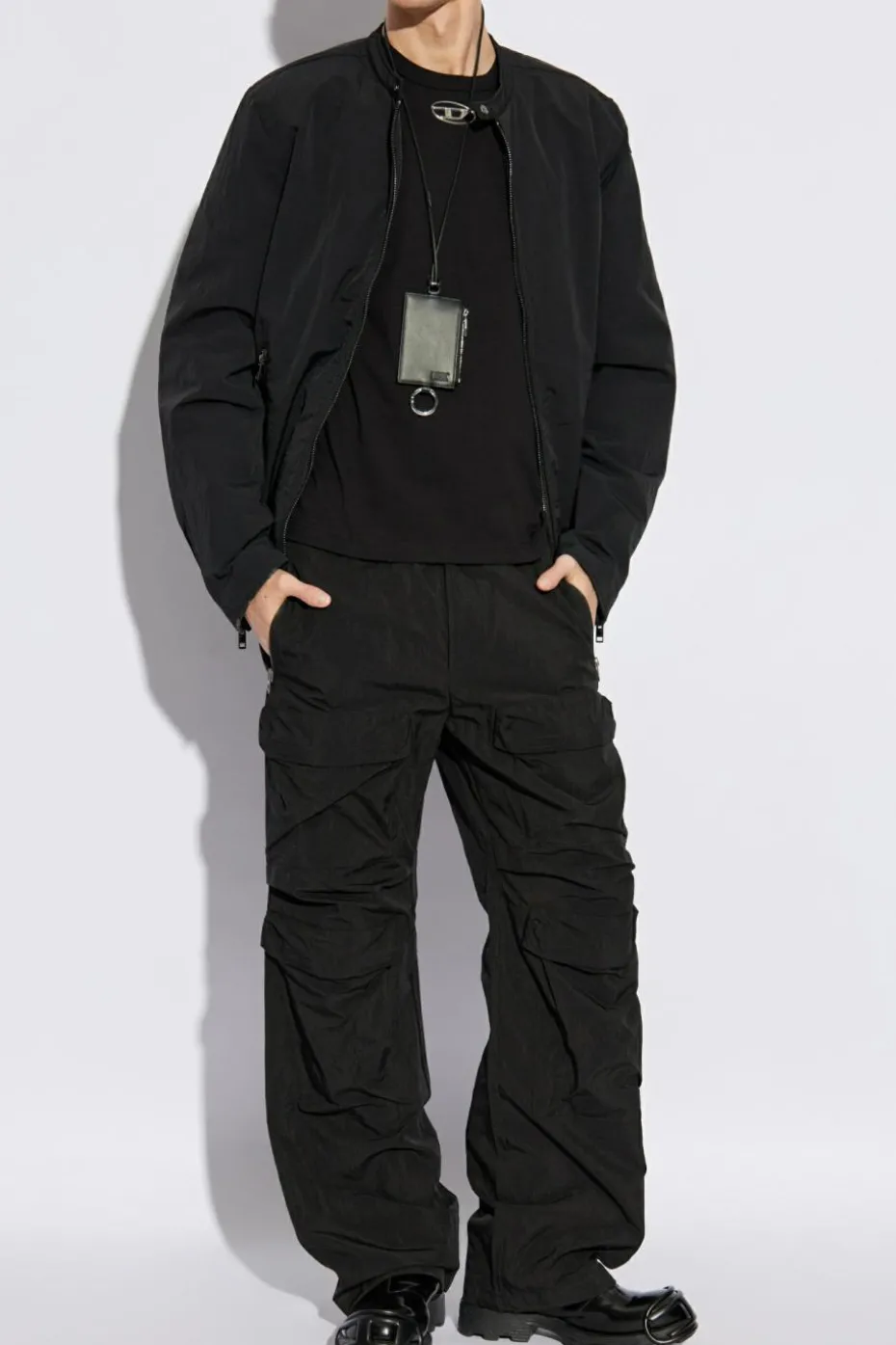 Diesel CZARNY Spodnie `P-DANZEL`