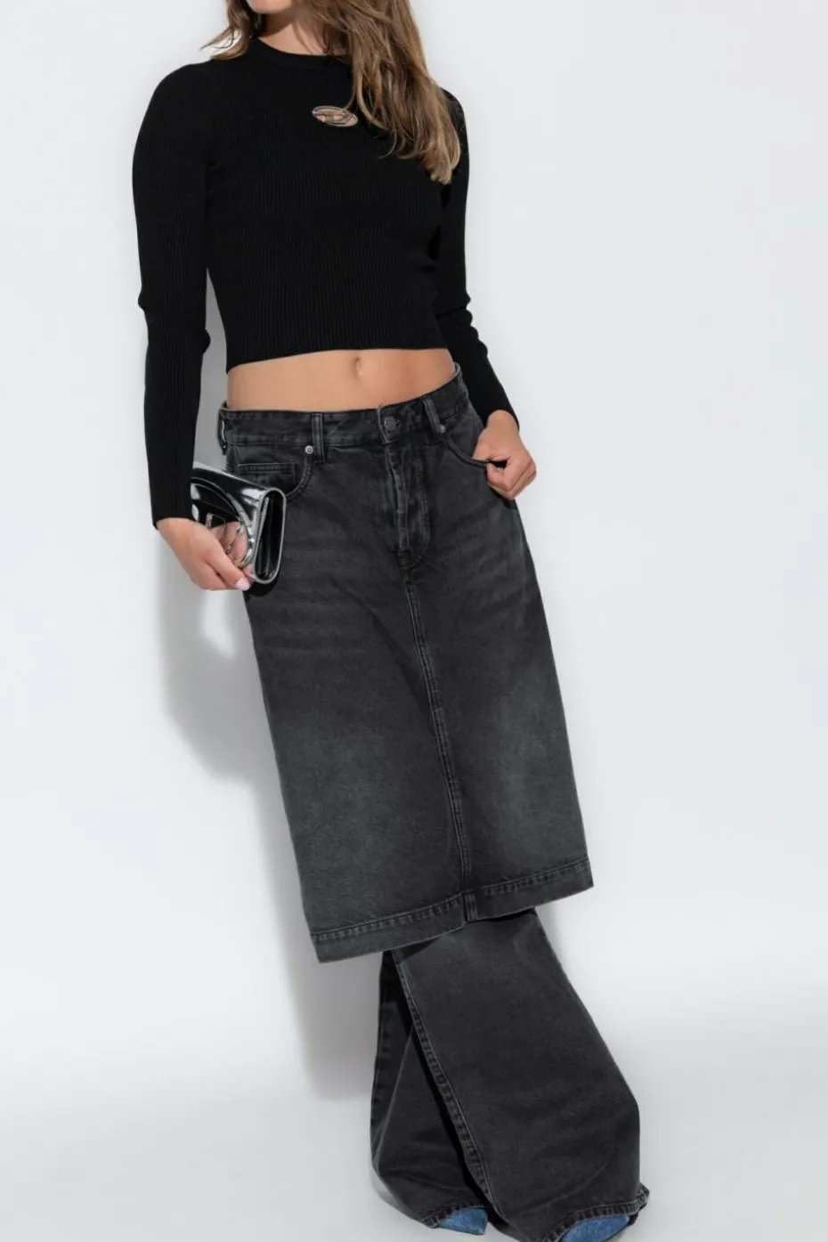 Diesel CZARNY Sweter `M-VALARI`