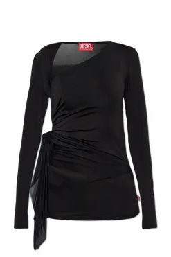 Diesel CZARNY Top `T-CRISSY-PLAIN`