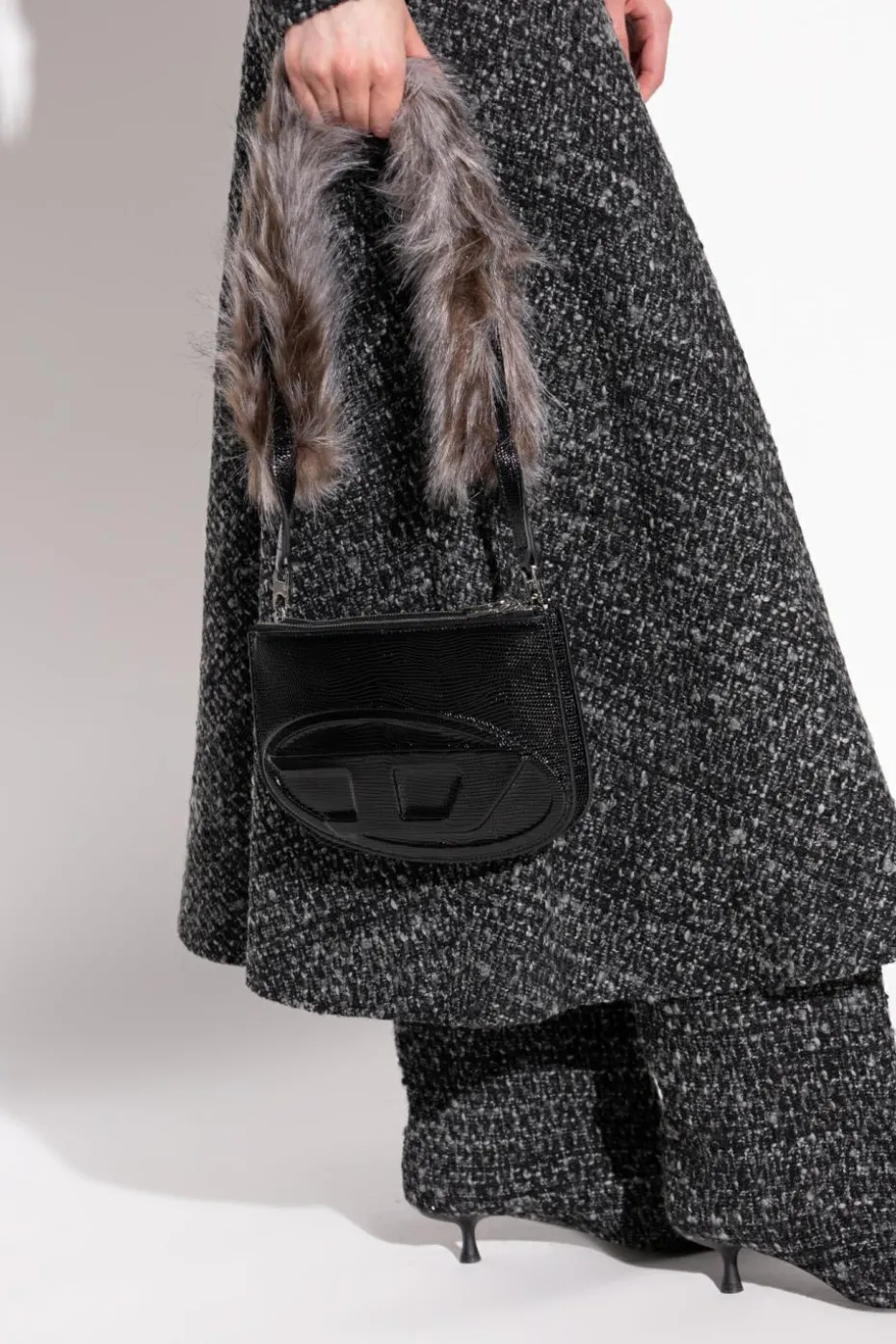 Diesel CZARNY Torba na ramię `1DR 2.0 1DR TWIN`