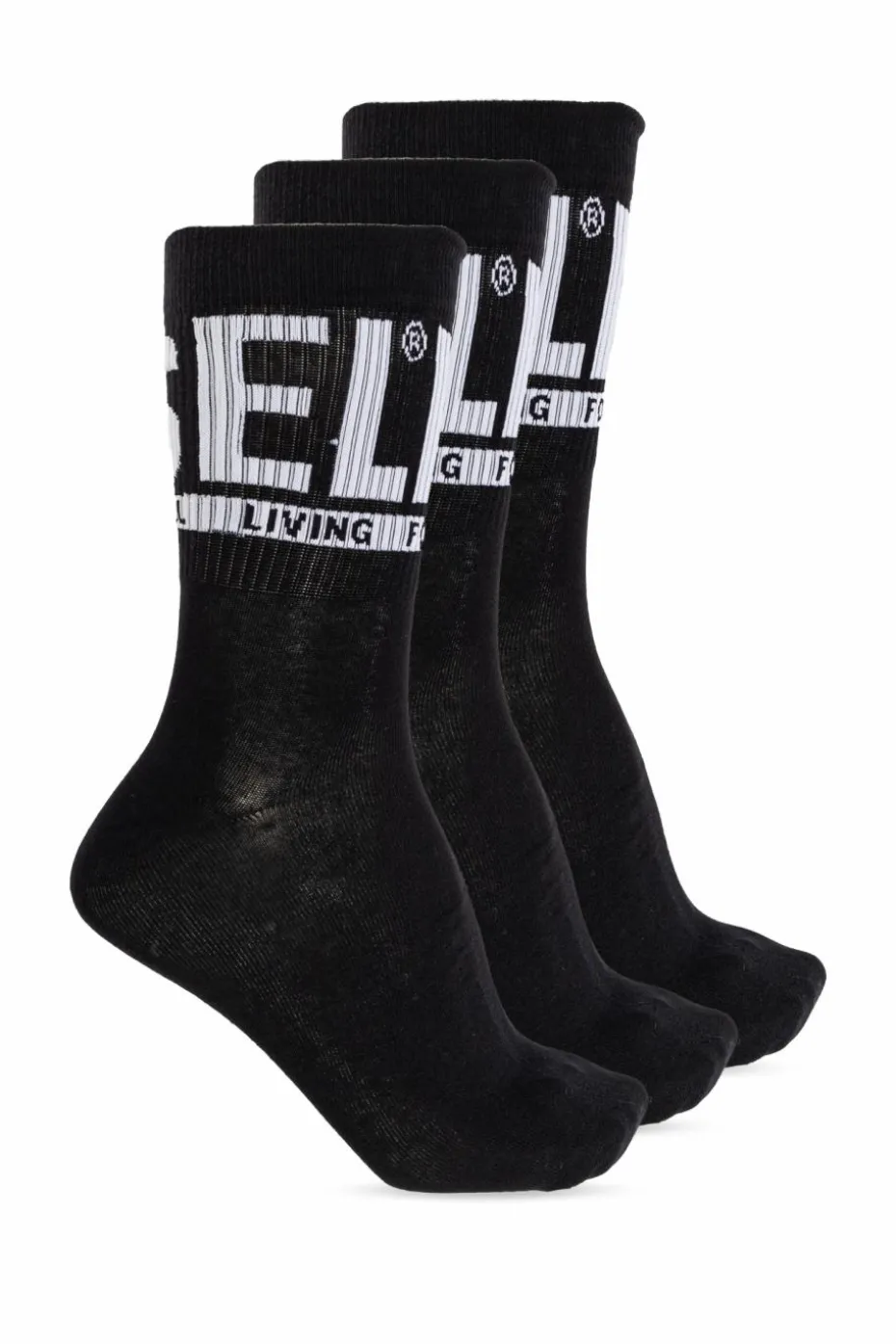 Diesel CZARNY Trójpak skarpet ` SKM-RAY-THREEPACK`