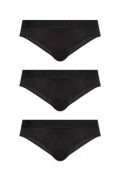 Diesel CZARNY Trójpak slipów ` ROY-D-MONO-3PACK`