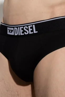 Diesel CZARNY Trójpak slipów ‘UMBR-ANDRE’