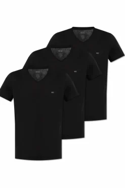 Diesel CZARNY Trójpak t-shirtów ‘UMTEE-MICHAEL3PACK’