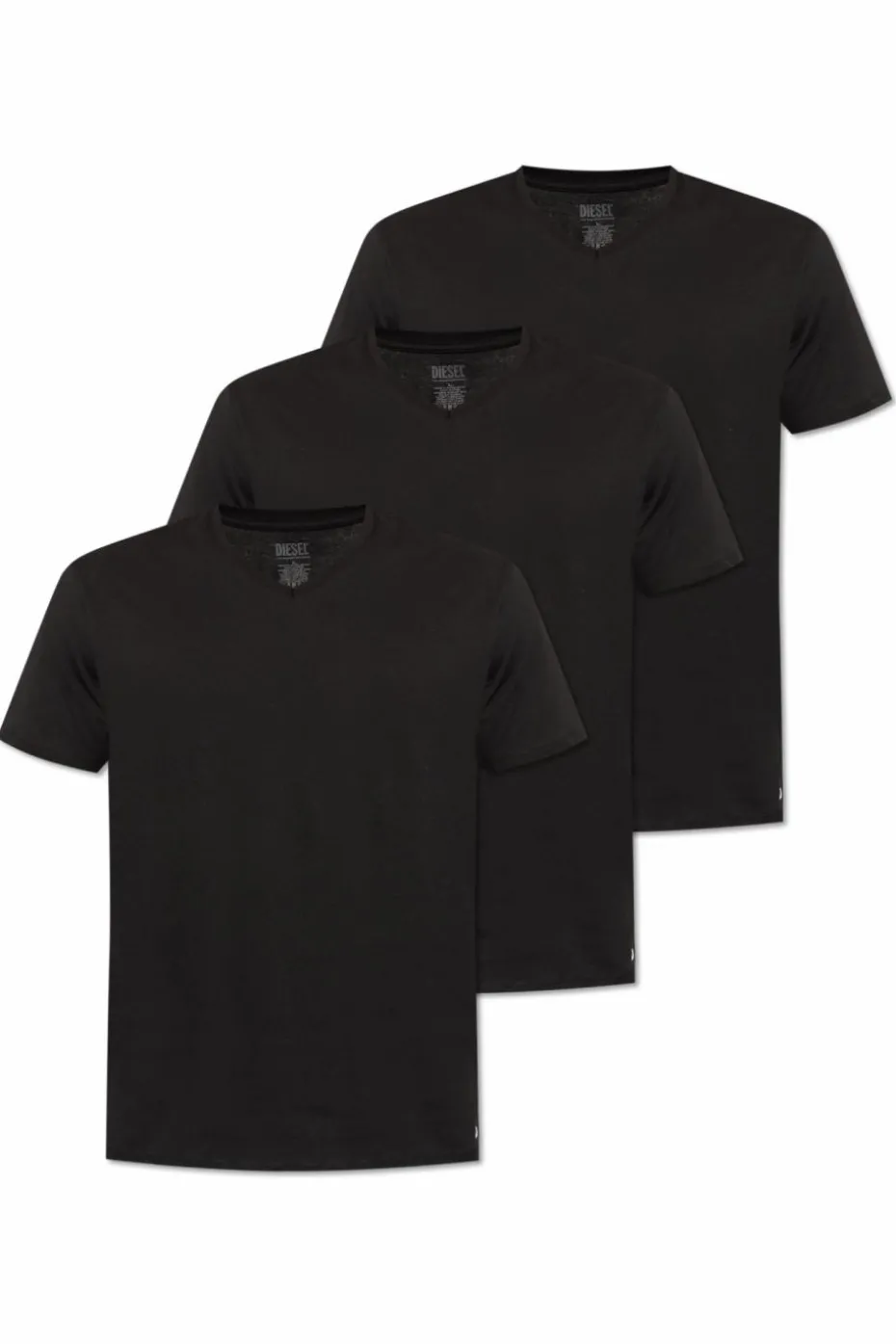 Diesel CZARNY Trójpak t-shirtów `MICHAEL-D-BOX-3PACK`