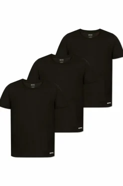 Diesel CZARNY Trójpak t-shirtów
