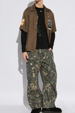 Diesel CZARNY T-shirt `D-RIBBER-LS-N`
