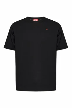 Diesel CZARNY T-shirt `T-ADJUST-MICRODIV`