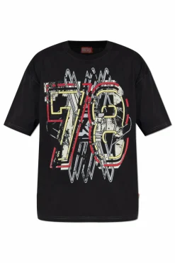 Diesel CZARNY T-shirt `T-BOXT-T8`