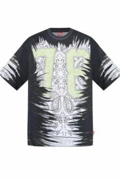 Diesel CZARNY T-shirt `T-BOXT-78-R1 `