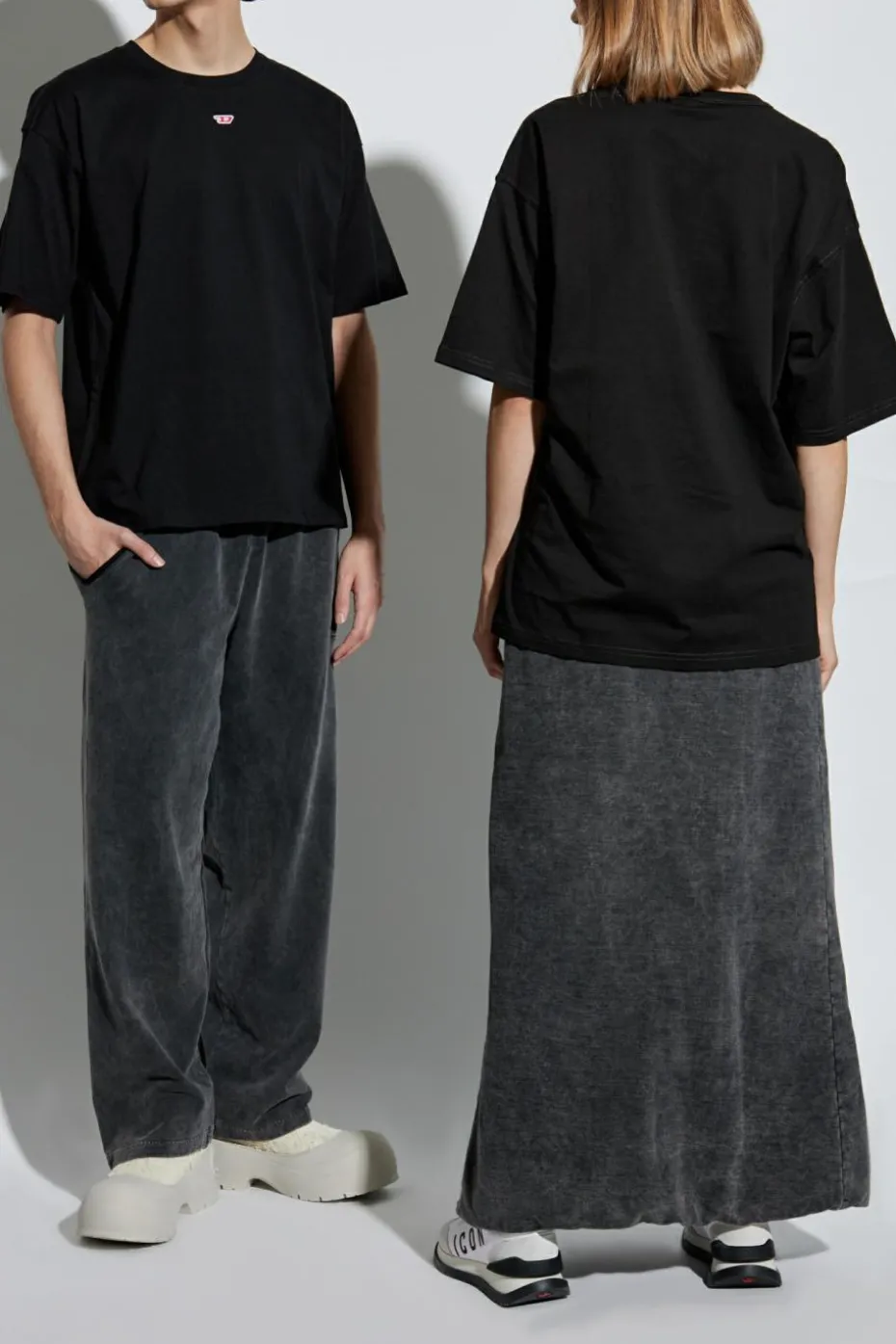 Diesel CZARNY T-shirt `T-BOXT-D`