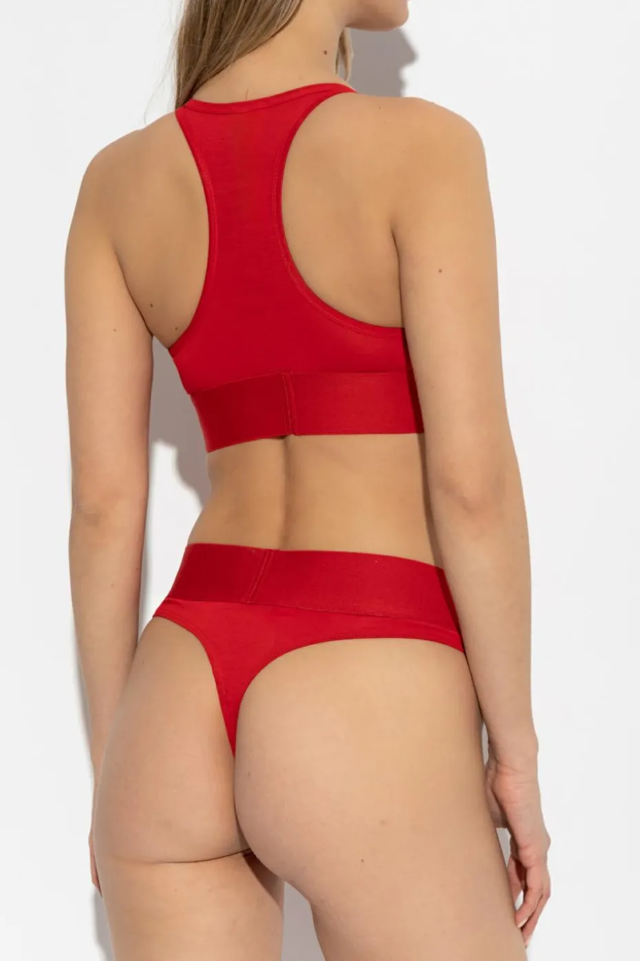 Diesel CZERWONY Biustonosz `UFSB-COTTON-RACE-BRALETTE`