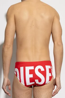 Diesel CZERWONY Slipy kąpielowe `ALFIE-D-CORE`