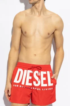 Diesel CZERWONY Szorty kąpielowe `KEN-37-D-CORE`