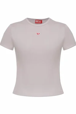Diesel FIOLETOWY T-shirt `T-UNCUTIE-LONG-D`