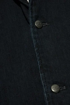 Diesel GRANATOWY Jeansowa marynarka `D-REGER-D`