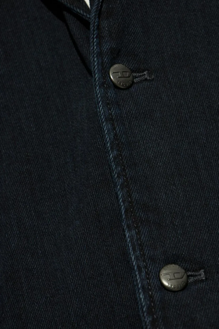 Diesel GRANATOWY Jeansowa marynarka `D-REGER-D`