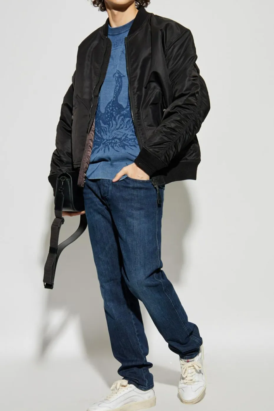 Diesel GRANATOWY Jeansy `1993 D-VYL`