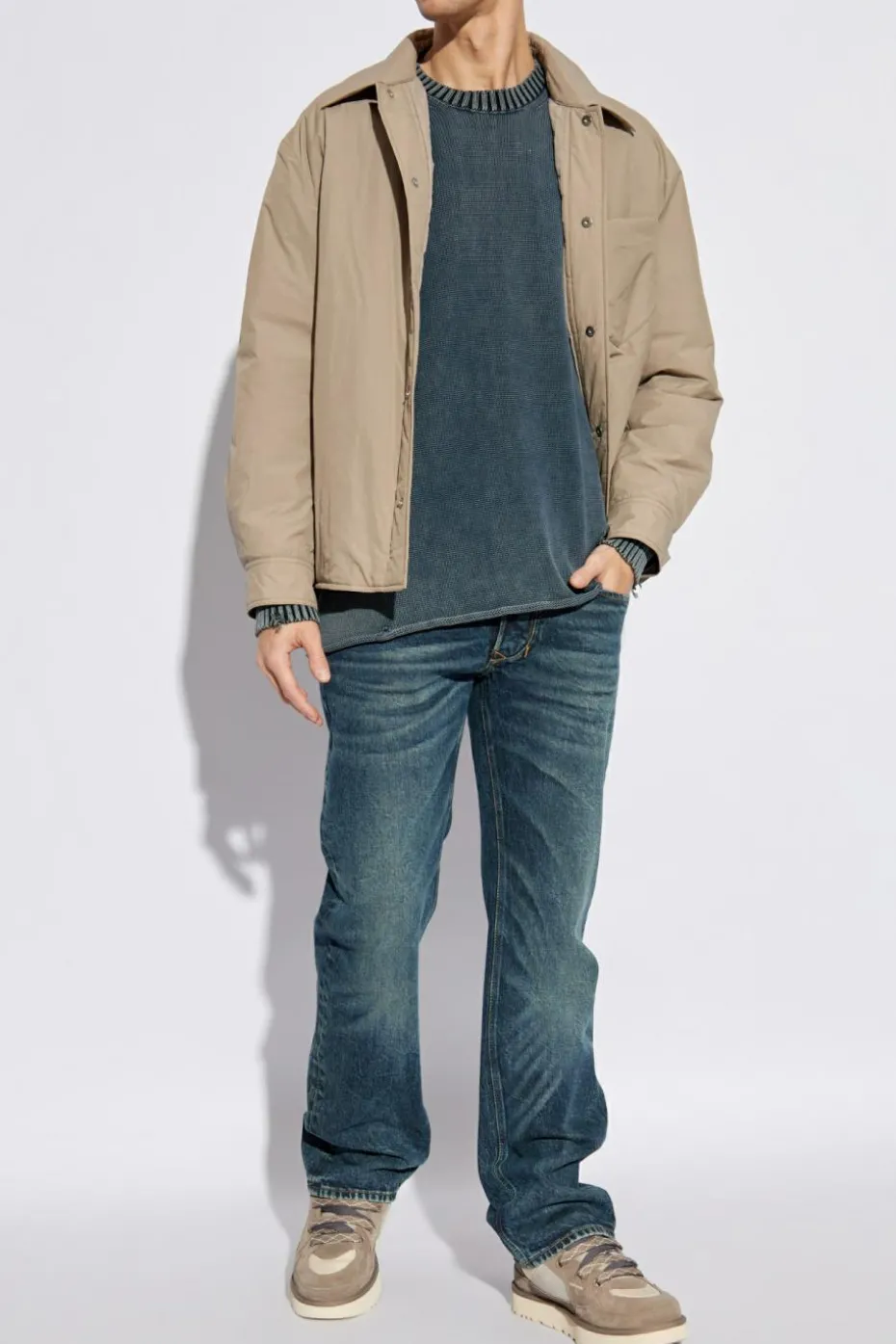 Diesel GRANATOWY Jeansy `1985 LARKEE`