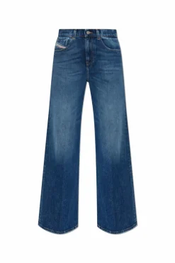 Diesel GRANATOWY Jeansy ` 1978 D-AKEMI`