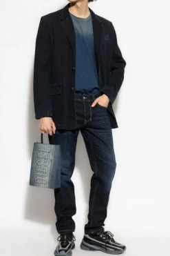 Diesel GRANATOWY Jeansy `1986 LARKEE-BEEX`