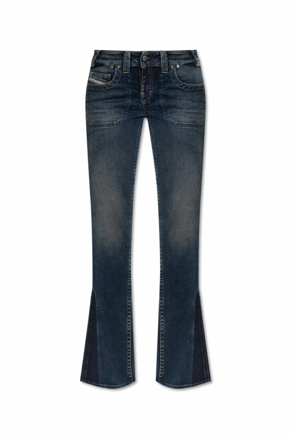 Diesel GRANATOWY Jeansy 'D-RESH-RE'