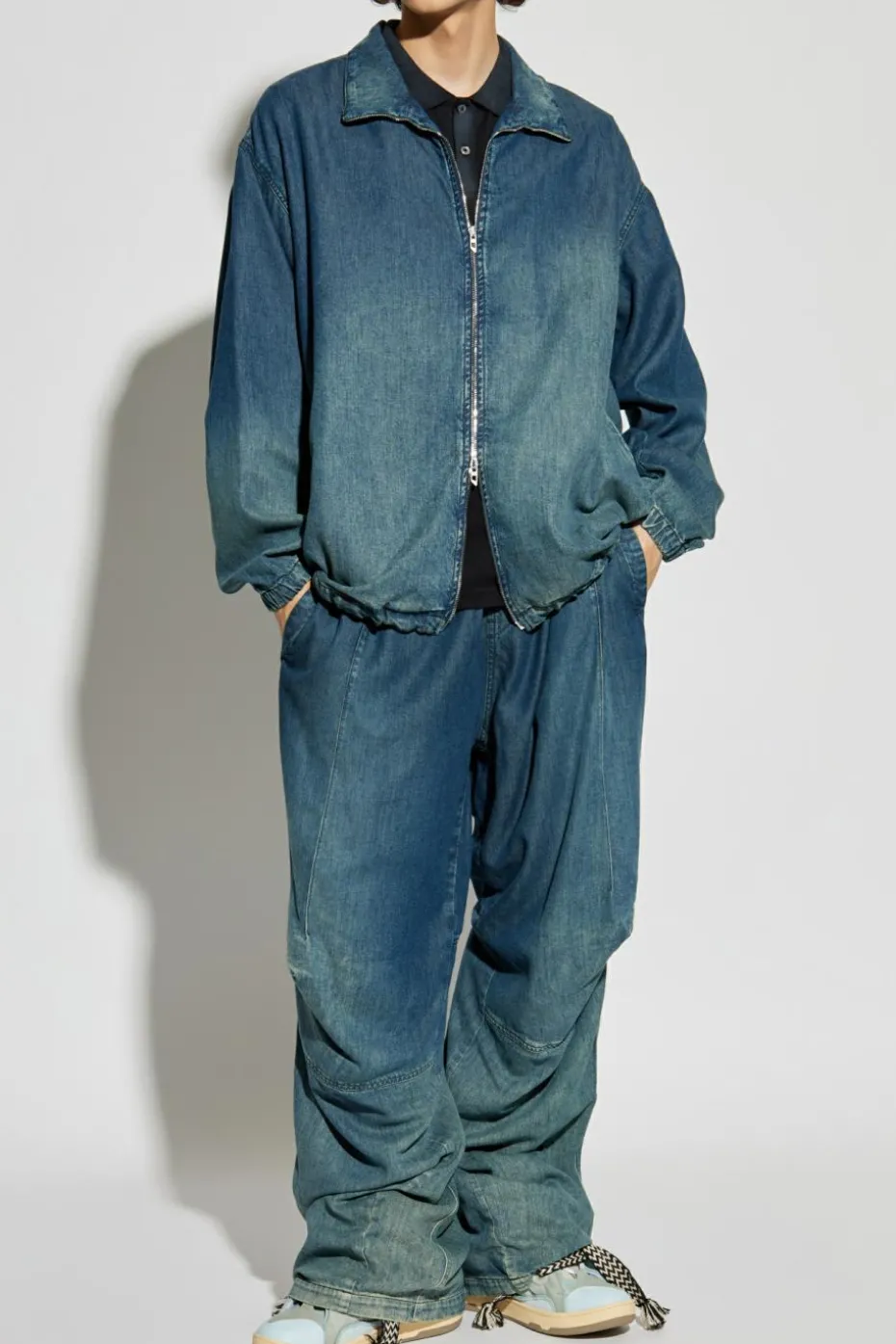 Diesel GRANATOWY Jeansy `D-PARI-S`