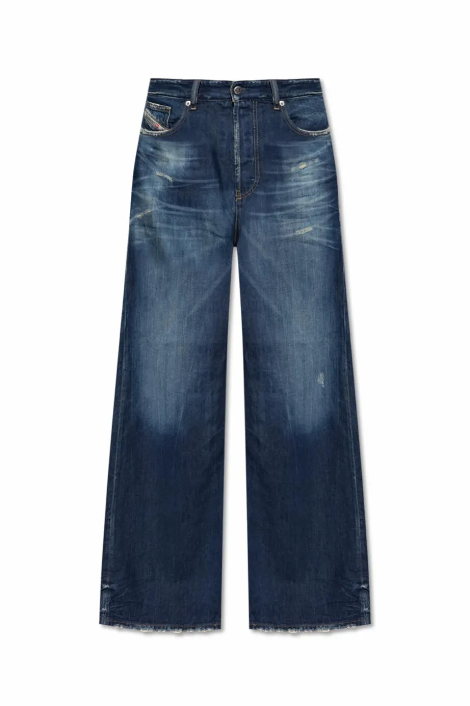 Diesel GRANATOWY Jeansy `D-RISE`