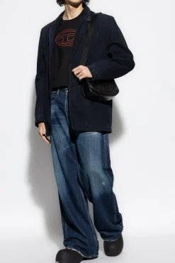 Diesel GRANATOWY Jeansy `D-RISE`