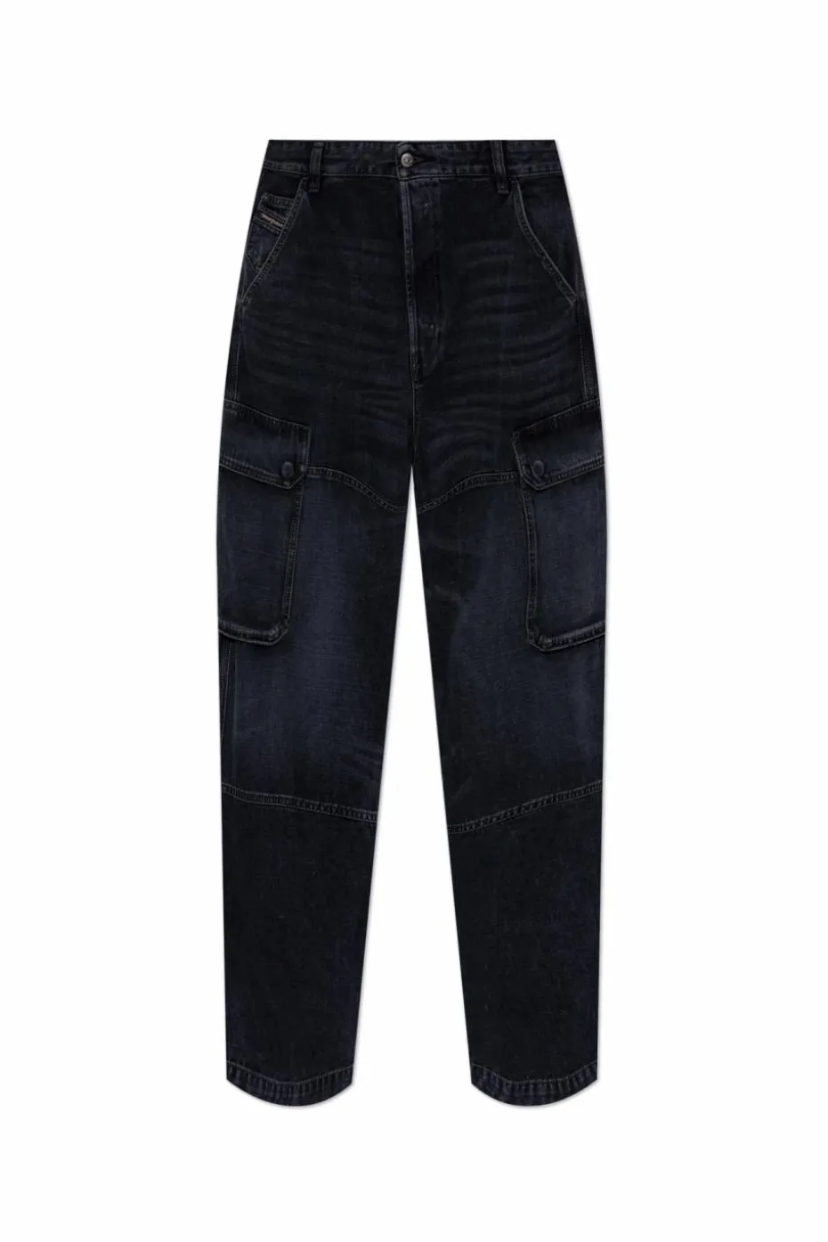 Diesel GRANATOWY Jeansy `D-UTY-CARGO L.32`